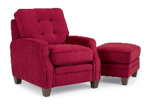 Sloan Chair without Nails and 5682-08 Sloan Ottoman without Nails in Fabric 917-60