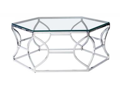 Bernhardt Interiors Living Room Argent Metal Cocktail Table 326-021 is the perfect statement piece for any living room.