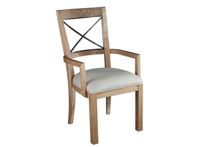 The Artistica Dining Room Idiom Arm Chair 451-010 is manufactured using plantation grown elm. It is beautifully combined with industrial steel to give you that architectural and textural wonder.