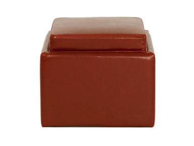 Orient Express Furniture Living Room Butler Storage Ottoman - Red Leather 6450.RED-005. This piece is an ottoman slash storage unit. ‘Lovely isn’t it?