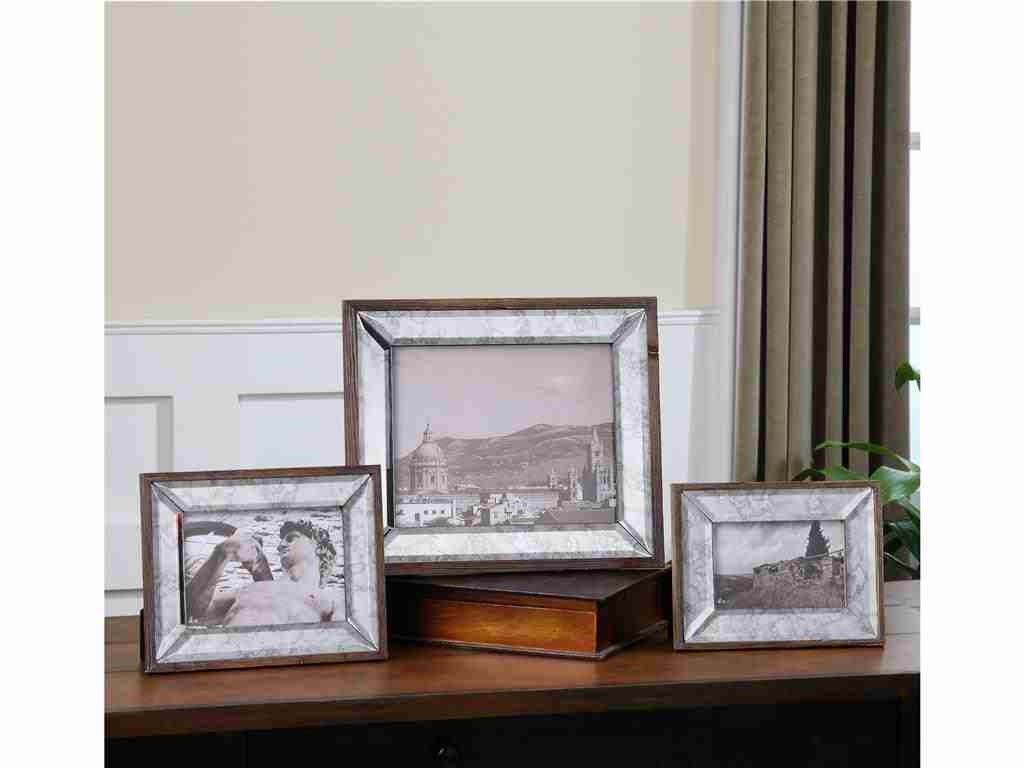 Imagine this Accessories Uttermost Daria Antique Mirror Photo Frames S/3 18567 holding your family's lovely photographs. It would be divine. 