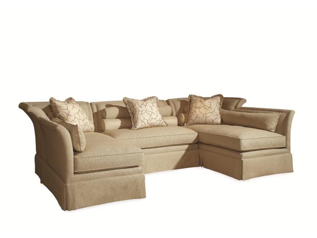 Century Furniture Living Room Adira Sectional 11-Sectional: Include the throws and cushions during spring cleaning.