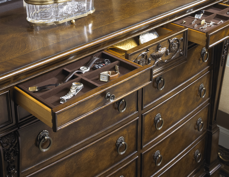 The best decluttering solution is to have ample storage space for your stuff. This Belvedere piece from FFDM is a thing of beauty and function.