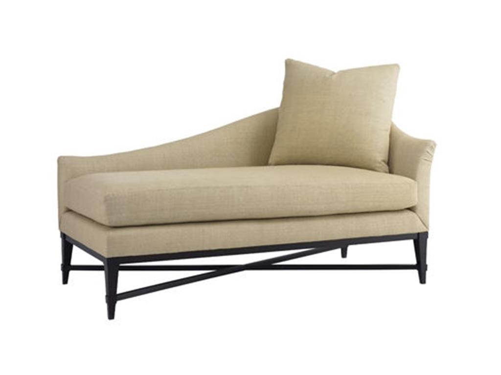 The backseat of this Henredon Living Room Deco Chaise A6707-H can also serve as a divider between the bedroom and the living room.