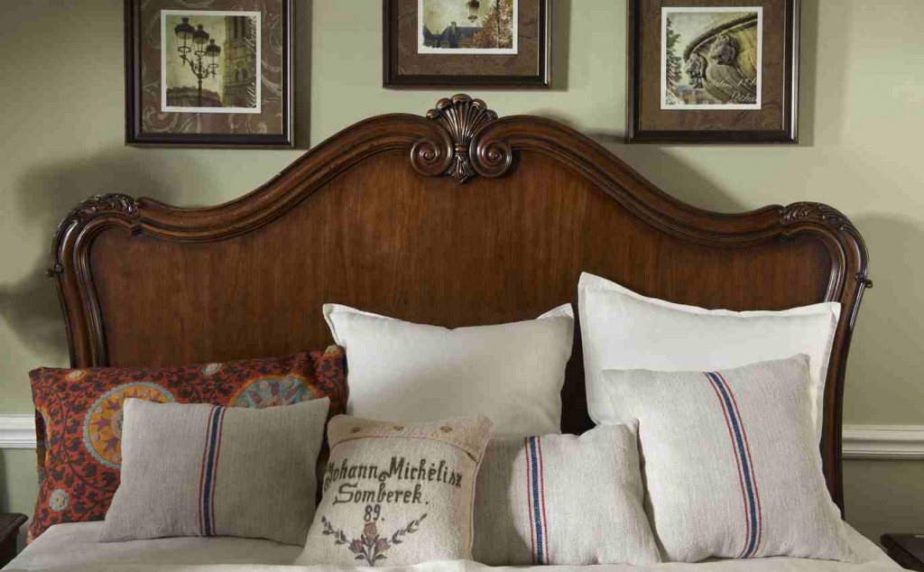 Move a large piece of furniture against the wall only if the room does not have a huge floor space. Featured furniture is from FFDM's Vintage Classics.