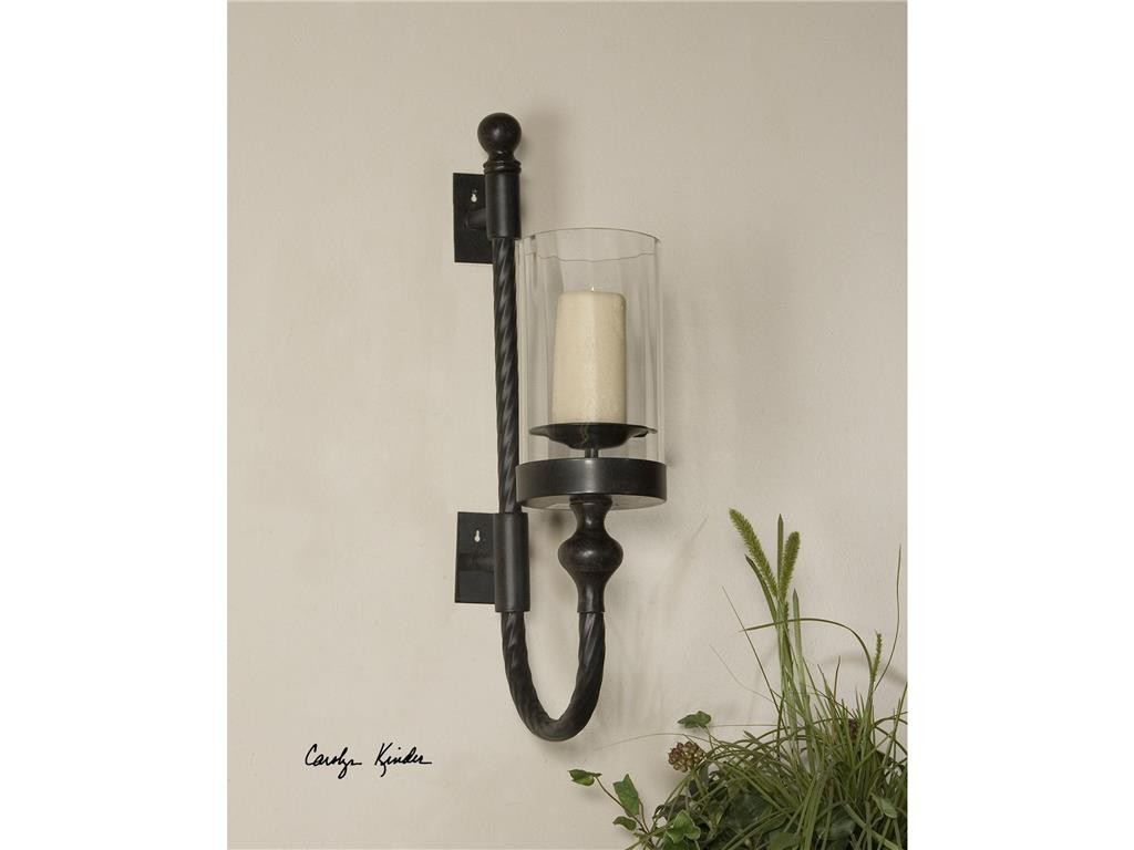 Uttermost Accessories Garvin Twist Sconce With Candle 19476