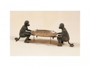 Maitland-Smith Bathroom Monkeys Soap Dish 1253-470 is the perfect complement to a rustic flooring. 