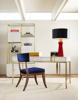 Size is an issue in loft living which is why this Cynthia Rowley 1586-10458B-WH3 Side-Stripe Accent Writing Desk would be perfect for your chosen lifestyle.