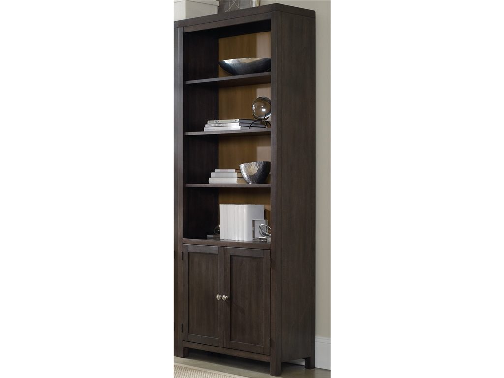 Hooker Furniture Home Office South Park Bunching Bookcase is a loft essential because of its limited width yet spacious storage space.