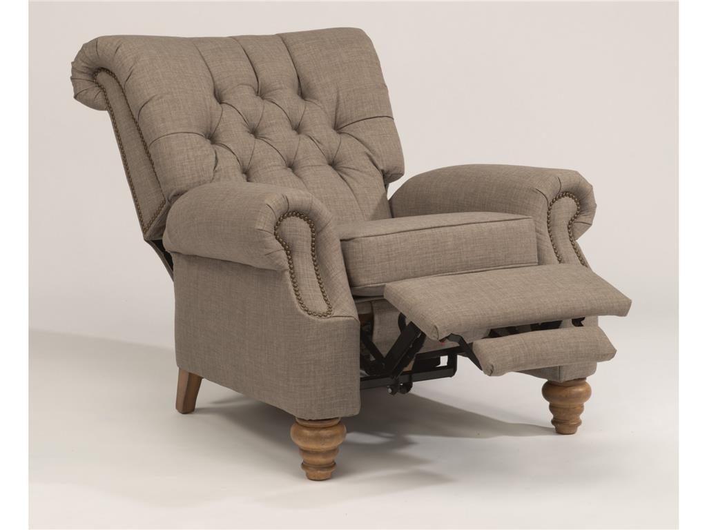 Flexsteel Living Room Fabric Power High-Leg Recliner 501R-503M