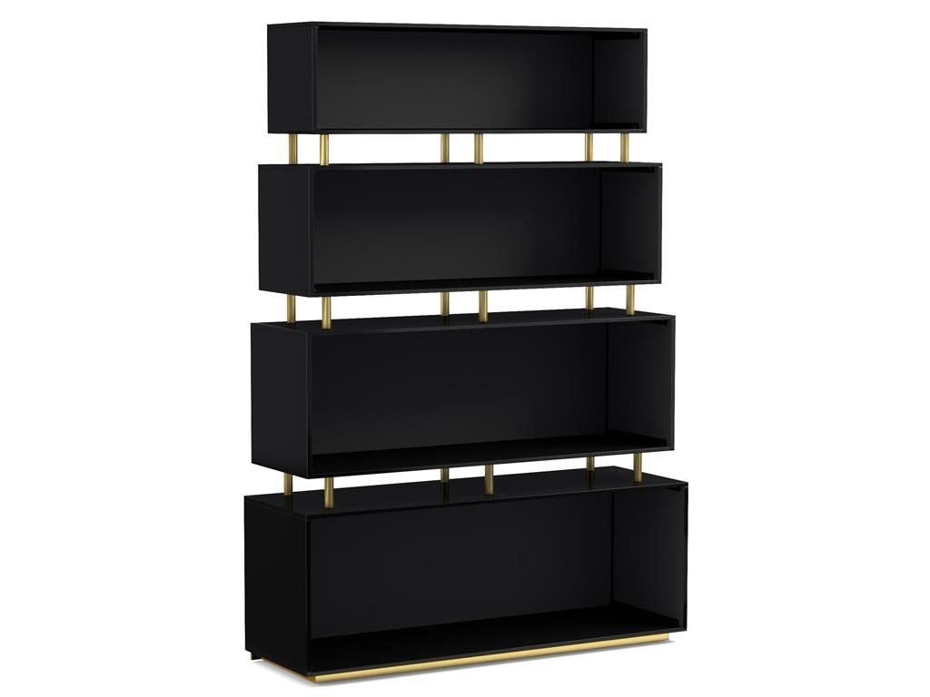 Cynthia Rowley for Hooker Furniture Home Office Skyline Bookcase 1586-10446A-BLK3 is not your ordinary bookcase. It’s both functional and fashionable.