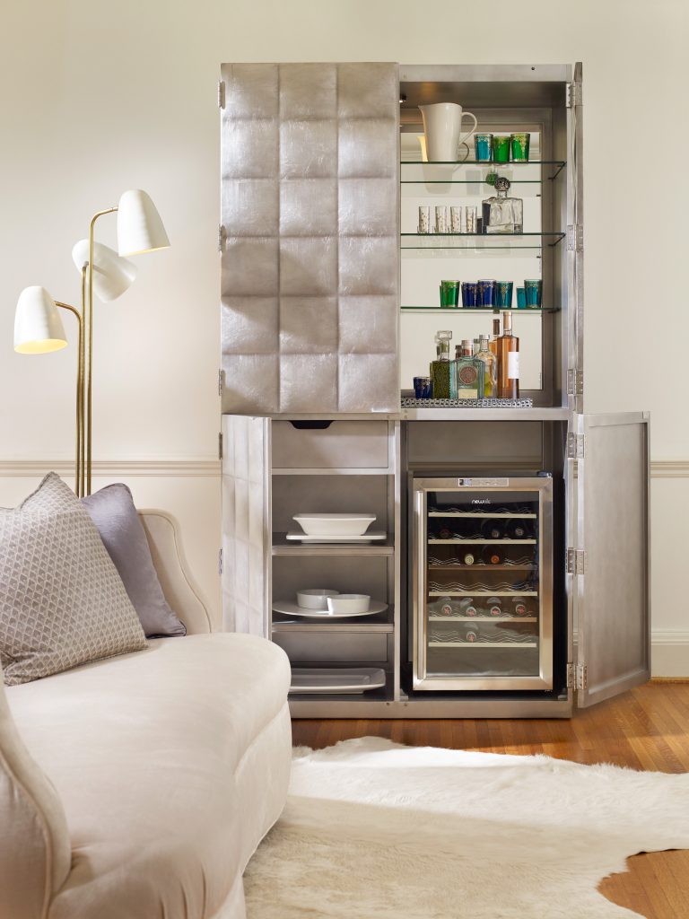 1586-50011-SLV2 Alchemist Bar Cabinet