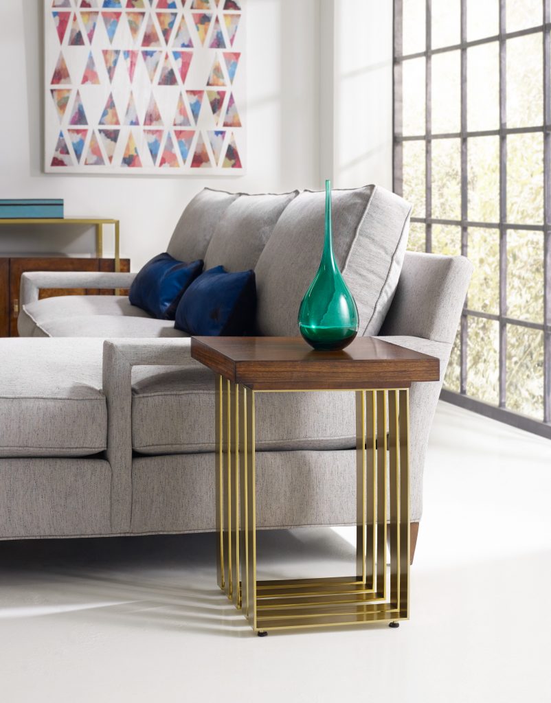 Daylight is also a huge factor in creating positive flow in homes. This 1586-80117A-BRN1 Horizon Line Square Accent Table is small enough to put beside a lovely sofa. 