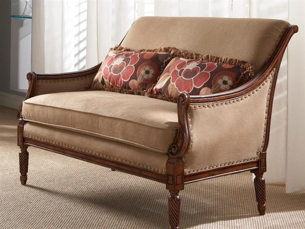 The Fine Furniture Design Living Room Settee 0811-02 is great for small homes because it is compact yet it is visually enticing nonetheless. 