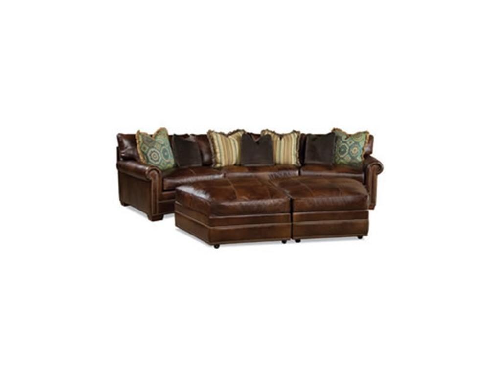 Huntington House Living Room Sectional 7107C looks more beautiful with these striped, block and paisley patterned pillows.