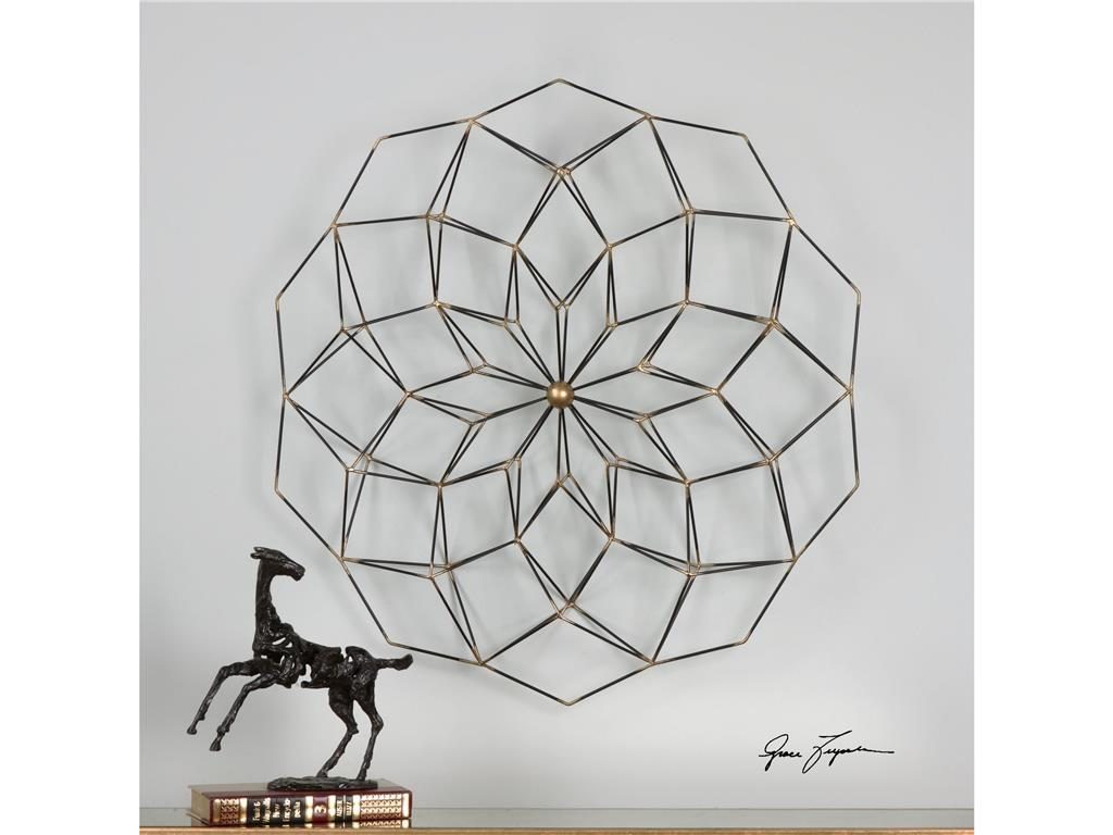 Accessories Uttermost Dorrin Geometric Floral Art 04028: Who says florals always have to be cute and pink?