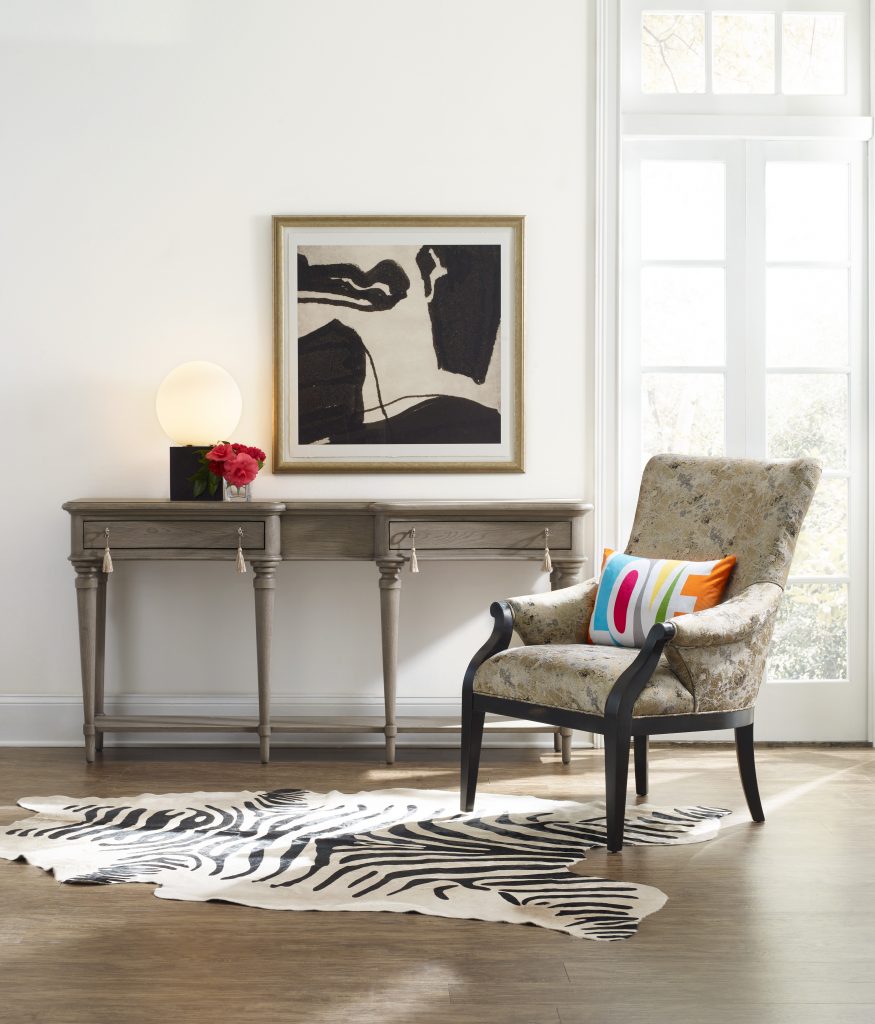 1586-80151A-GRY1 Lulu Shaped Console Table 4056CR Henry Exposed Wood: Achieving this look is easy if you know which design elements to balance. Don’t know what to do? Hire an expert.