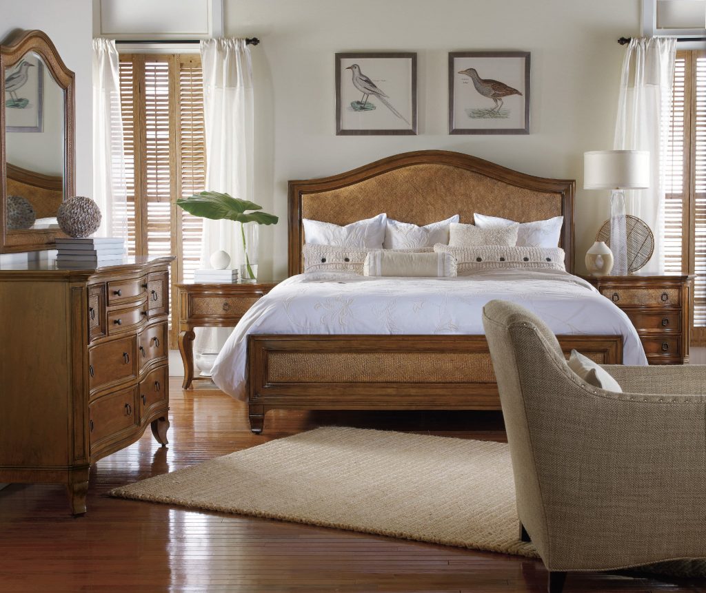 Hooker Furniture Bedroom Windward King Raffia Bed