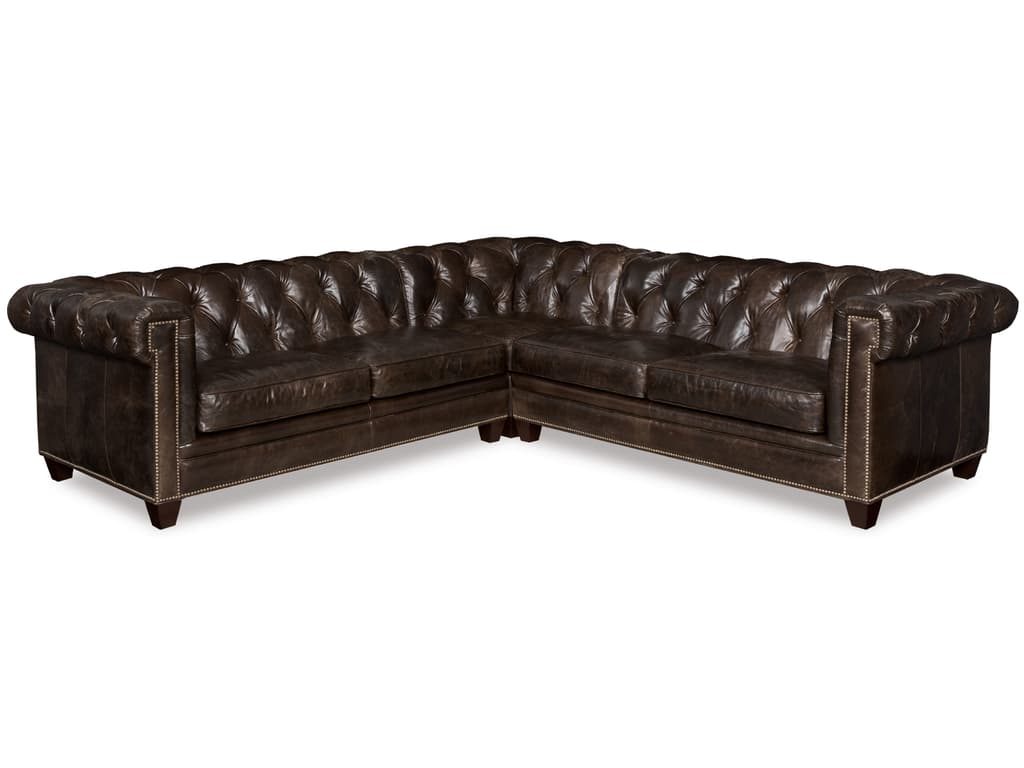 This Hooker Furniture Living Room Imperial Regal 3-Piece Stationary Sectional will look great in any old home.
