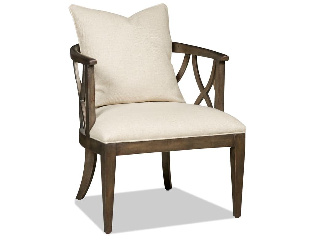 Enjoy the view as you sit on this Hooker Furniture Living Room Accent Chair. What could be more restful? 