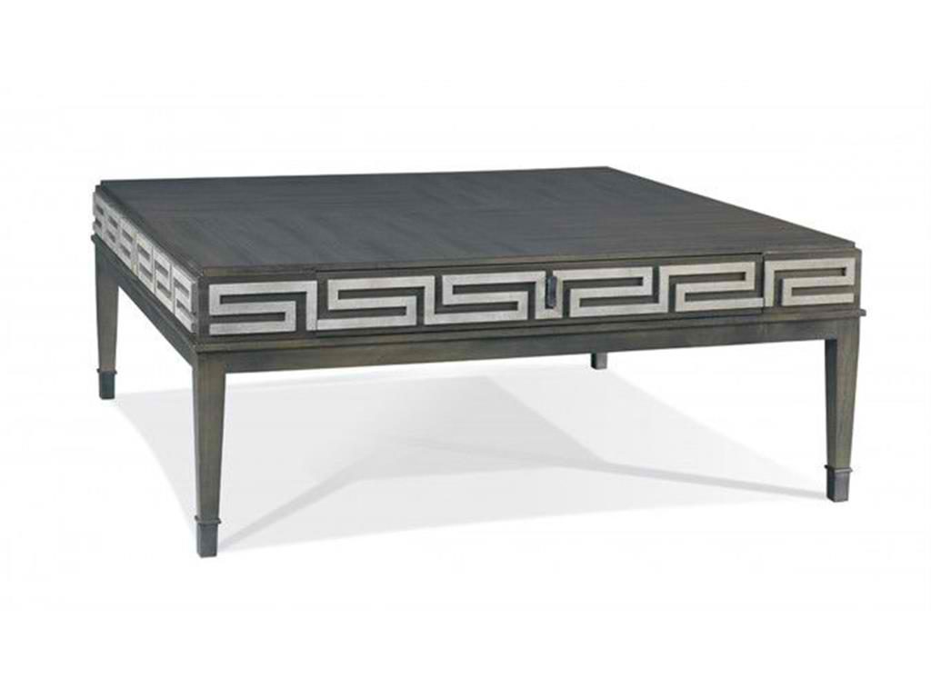 Hickory White Living Room Greek Key Cocktail Table 243-11