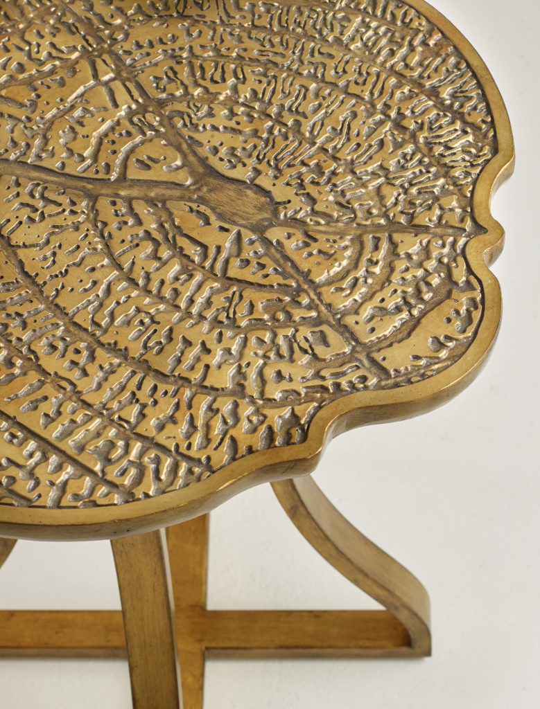 1586-50010-GLD2 Gold Bois Round Accent Table