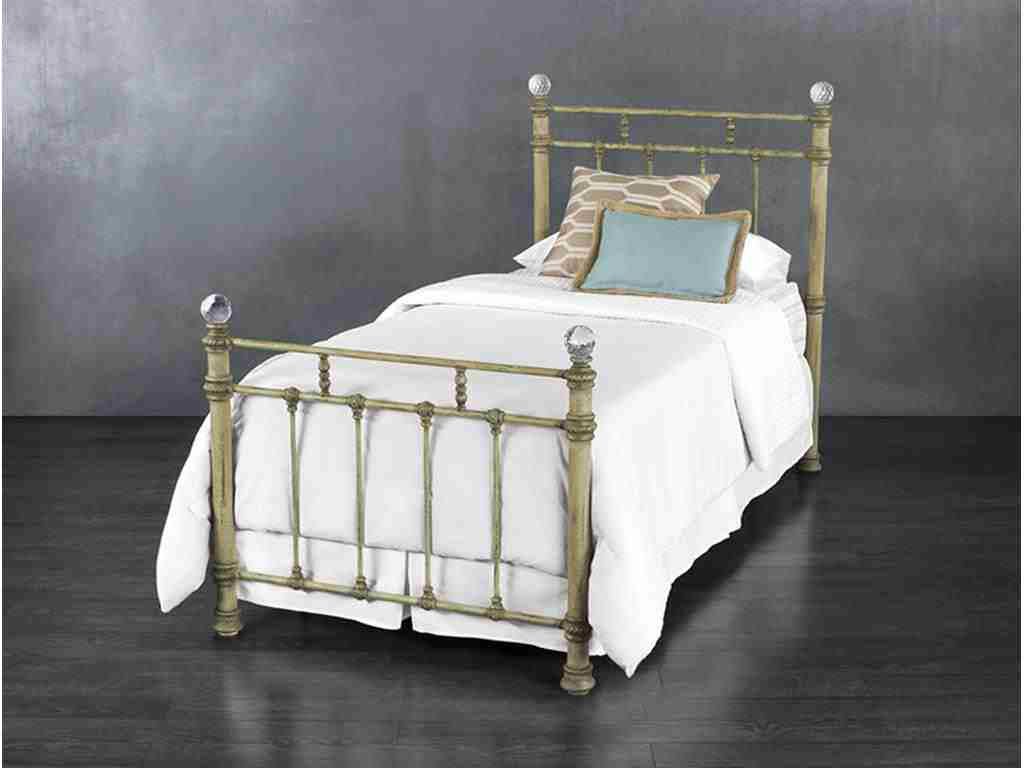 Wesley-Allen-Bedroom-Twin-Bed-1093 paired with any feminine-colored sheet could easily become the focal point in a bedroom.