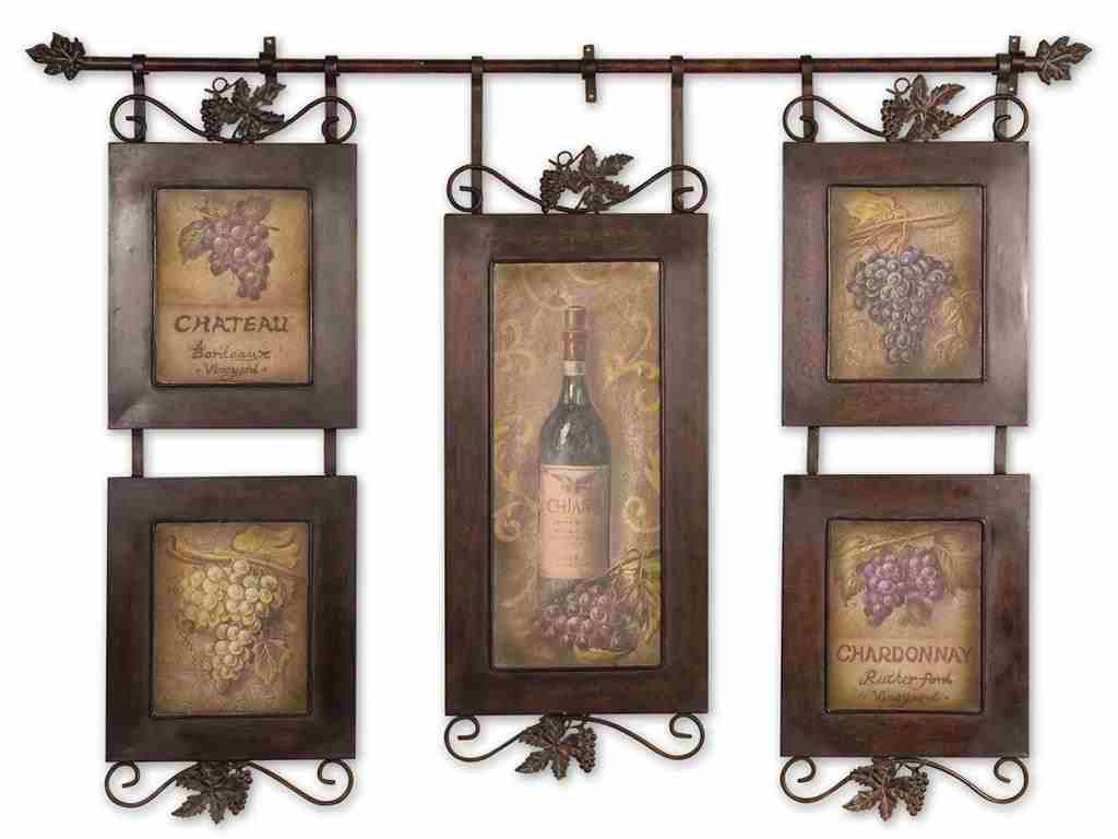 Make your kitchen much more interesting with this Uttermost Accessories Hanging Wine Art 50791.