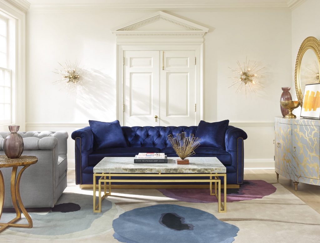 Cynthia Rowley for Hooker Furniture Living Room Wallis 2 Cushion Sofa