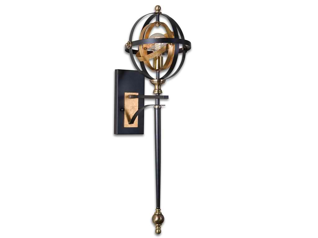 Lamps and Lighting Uttermost Rondure 1 Light Oil Rubbed Bronze Sconce 22497