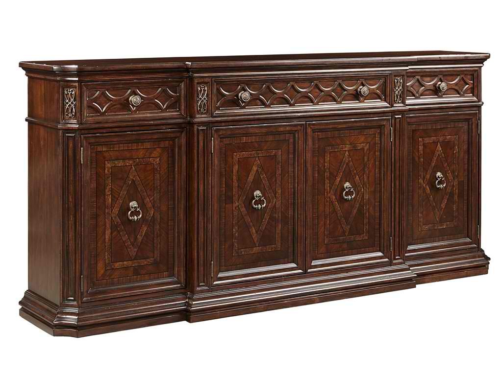 Put this Stanley Furniture Dining Room Buffet 443-11-05 to good use this coming holiday season. 