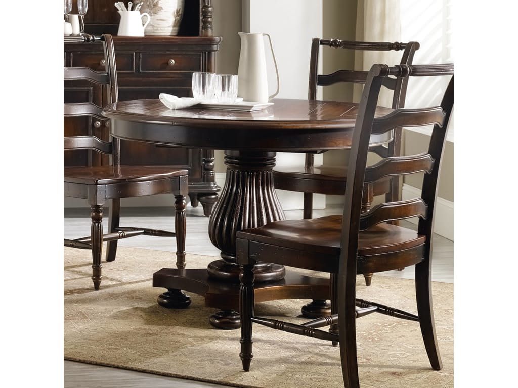 Hooker Furniture Dining Room Eastridge 44 inch Round Pedestal Dining Table