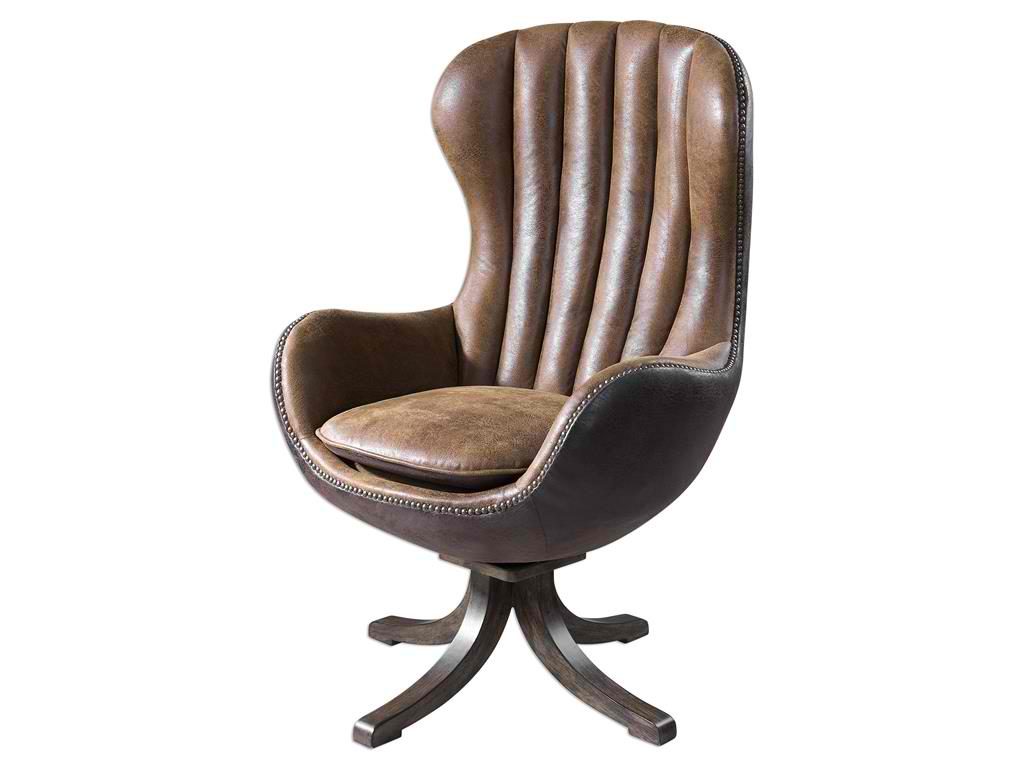Living Room Uttermost Garrett Mid-century Swivel Chair 23268