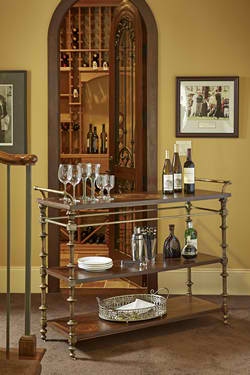 FFDM Collectors Room: One of the oft-used functions for a revamped basement is as a wine storage room. 