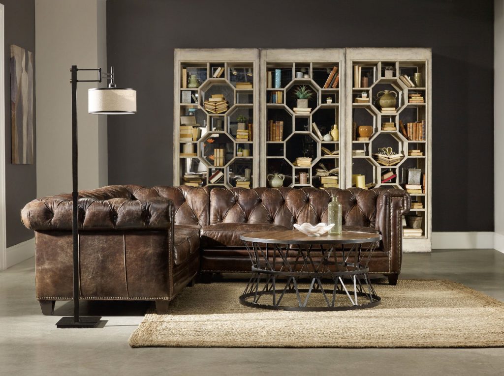 Hooker Furniture Living Room Imperial Regal 3-Piece Stationary Sectional