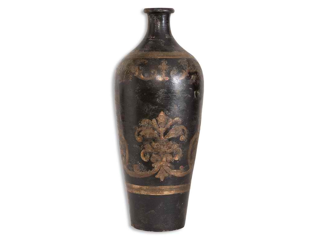 Uttermost Accessories Mela, Tall Vase 19317 will surely add the needed charm by the doorstep.