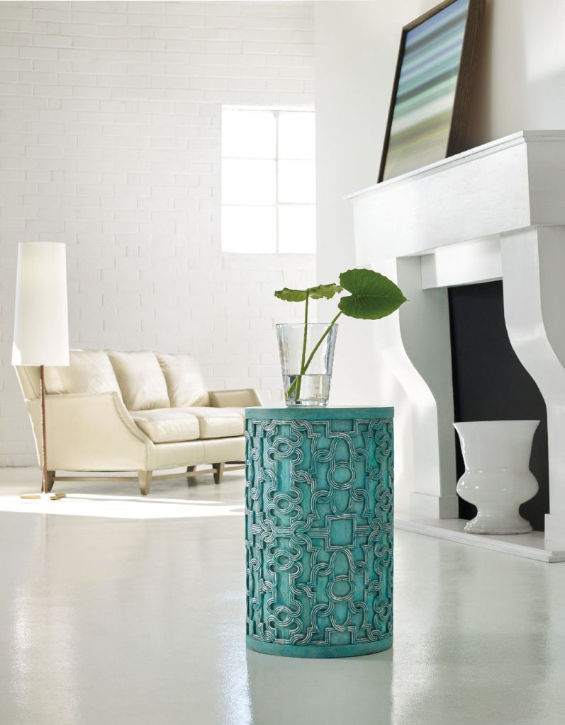 Hooker Furniture Living Room Melange Mia Drum Table