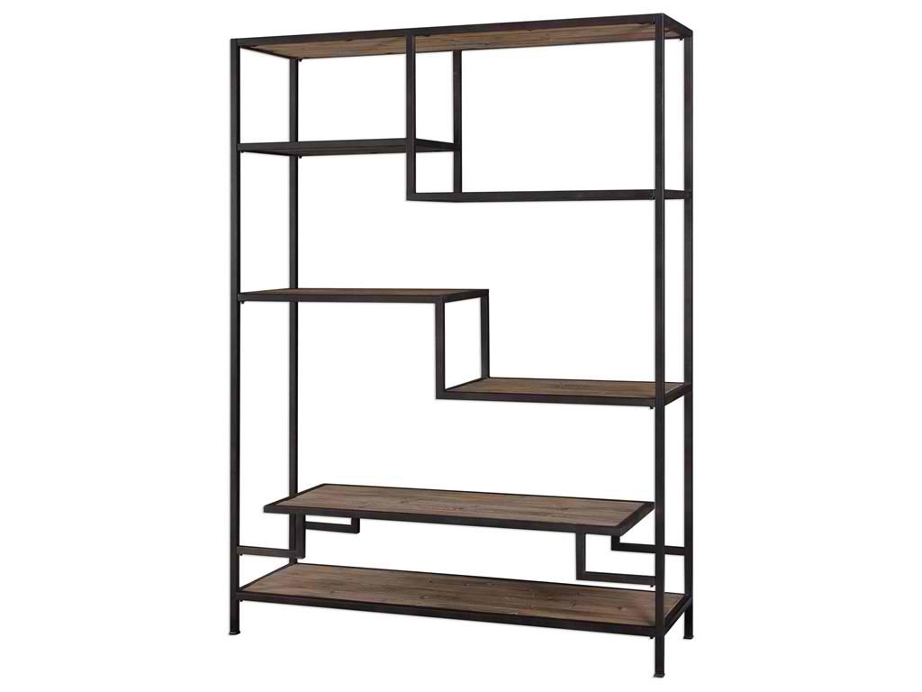 The Uttermost Living Room Sherwin Industrial Etagere 24682 should be sheltered by an industrial roof.