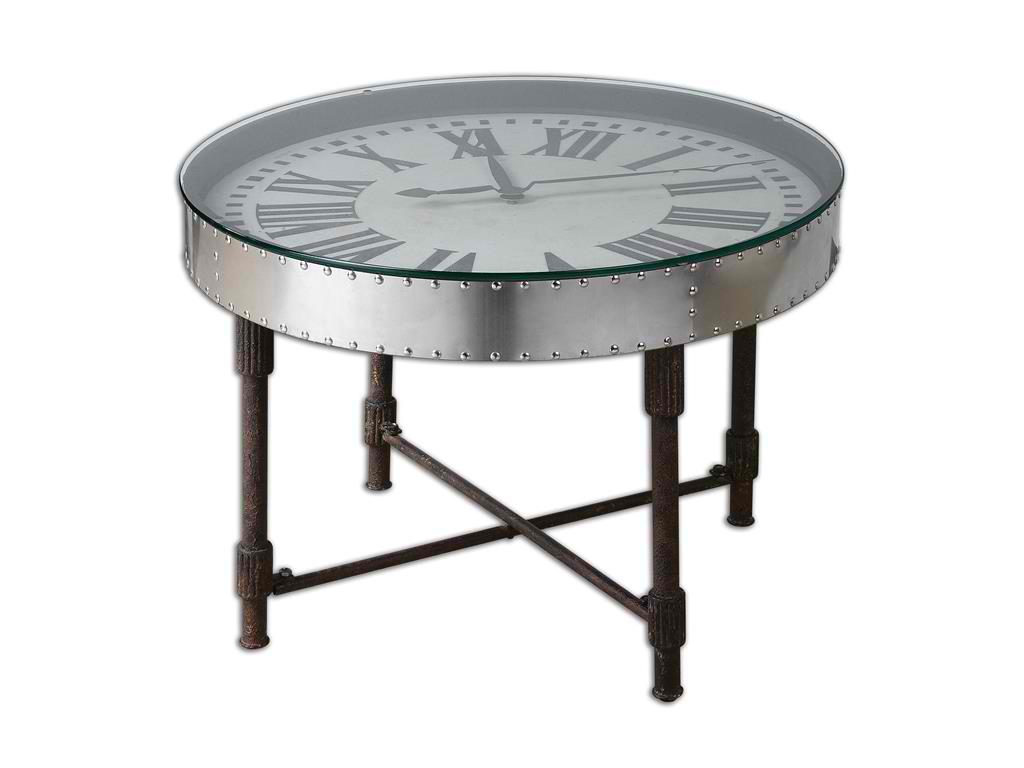 Living Room Uttermost Cassem Clock Table 24321