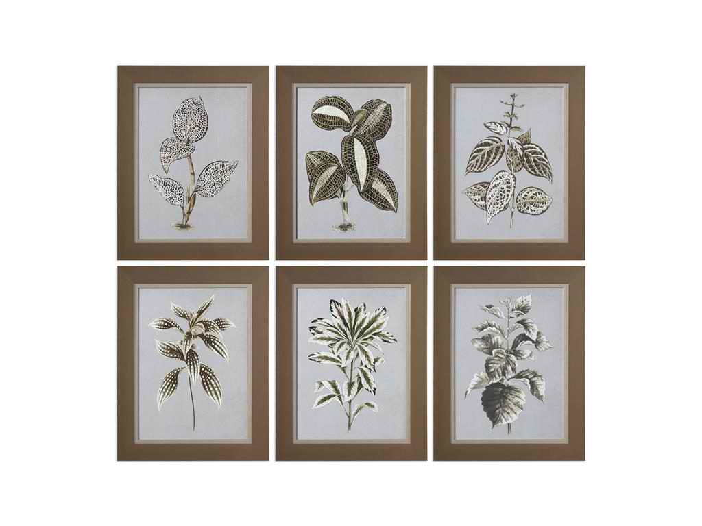 Your bathroom paint will become more interesting if you hang these Uttermost Accessories Variegated Plants 33642 on the walls.