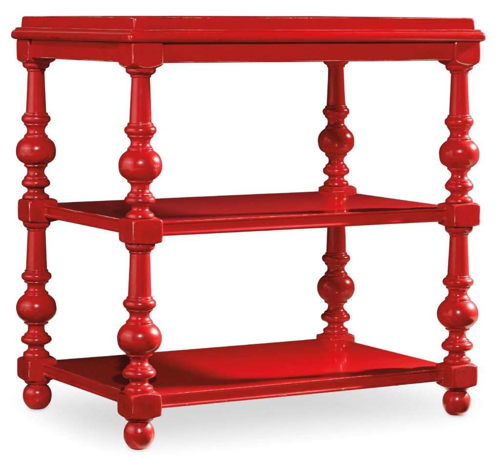 The Hooker Furniture Living Room Sanctuary Chairside Table will sit comfortably in any '50s-inspired home.