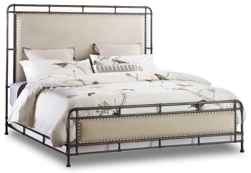 Hooker Furniture Bedroom Studio 7H Slumbr Queen Metal Upholstered Bed