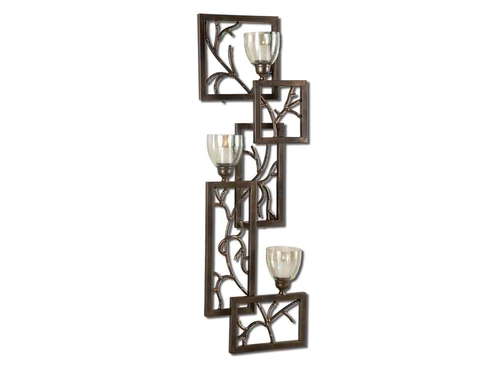 Bring luster and illuminate your home at the same time with this Uttermost Accessories Iron Branches, Wall Sconce 19736.