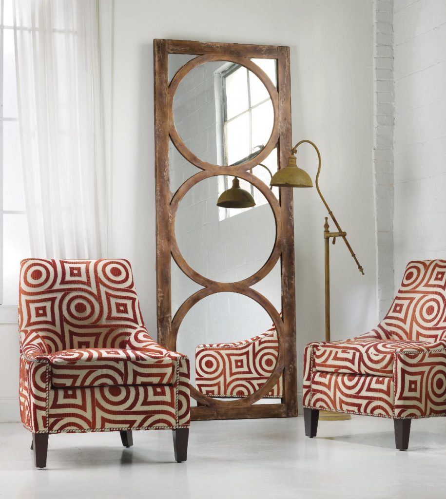 Hooker Furniture Accents Melange Encircle Floor Mirror will surely multiply the illumination provided by any floor lamp or overhead lighting fixture. 